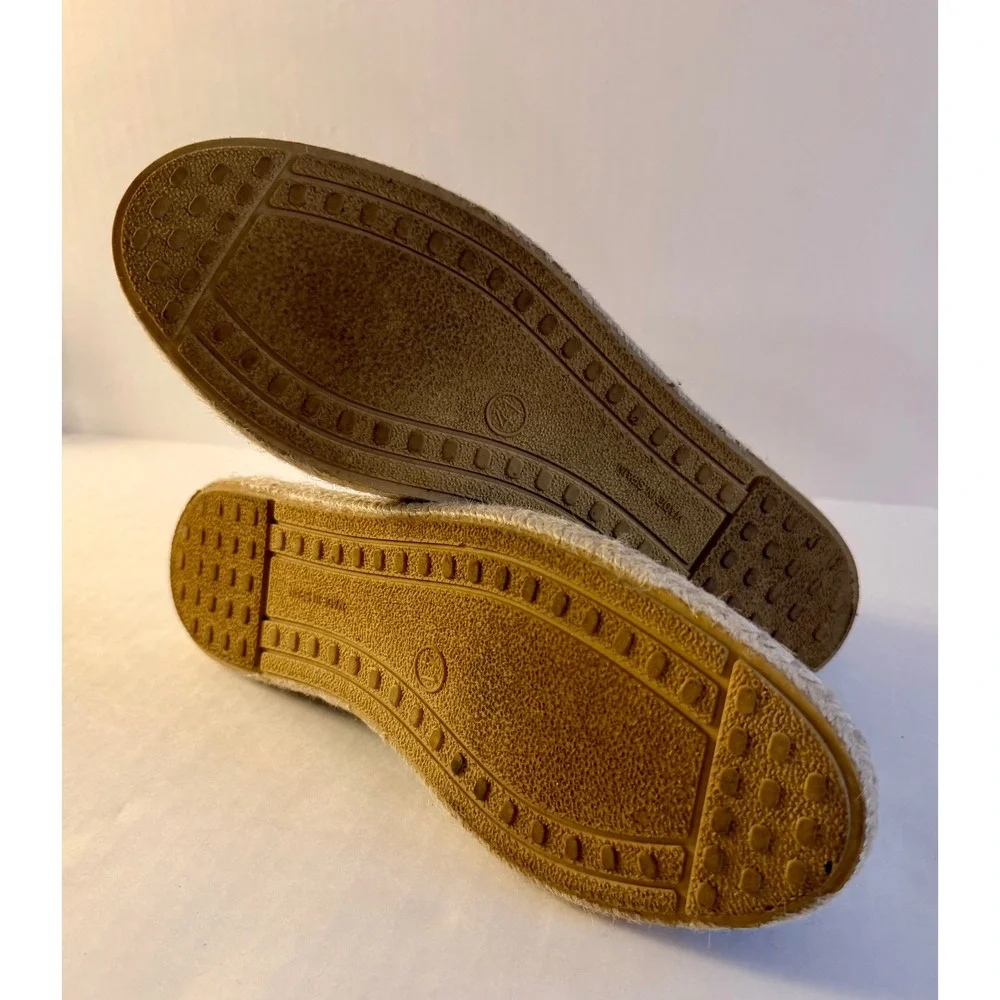 Miz Mooz Carmena‎ Flats Size 9.5 Tan Real Suede Made in Spain Espadrille Slip On